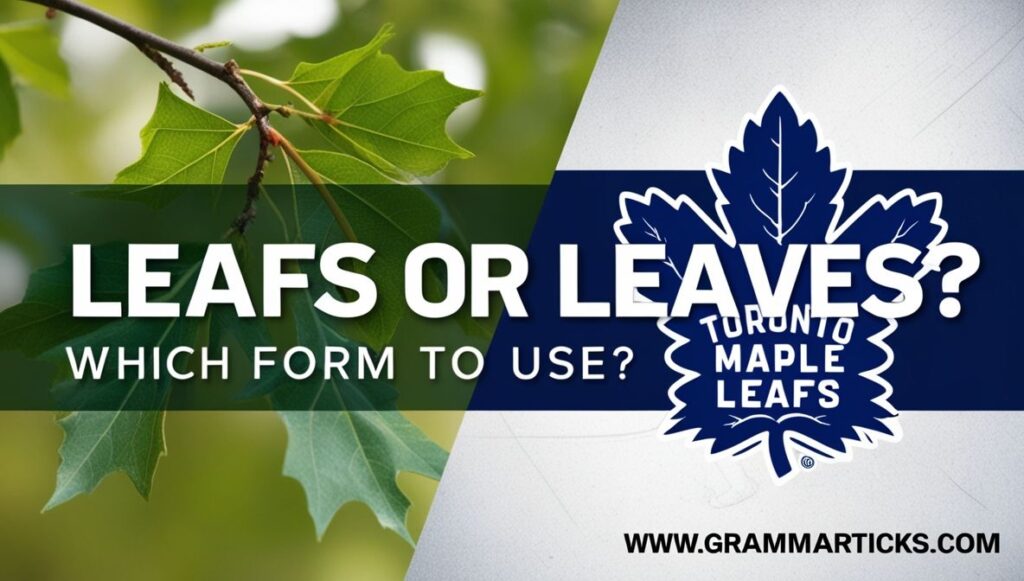 Leafs or Leaves