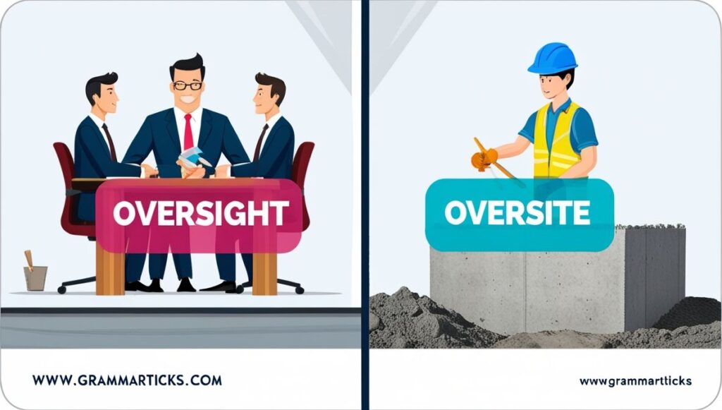 Oversight vs Oversite