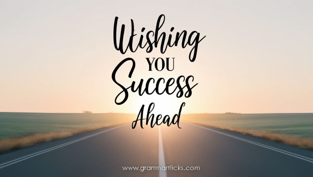 Open road at sunrise representing new beginnings, career growth, and wishing success in future endeavors.
